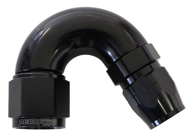 Aeroflow 550 Series Cutter Style One Piece Swivel 150° Stepped Hose End -10AN to -12 Hose (AF555-12-10BLK) AF555-12-10BLK