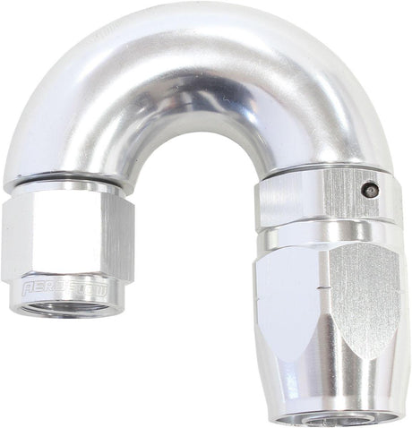 Aeroflow 550 Series Cutter Style One Piece Swivel 180° Stepped Hose End -6AN to -8 Hose (AF556-08-06S) AF556-08-06S