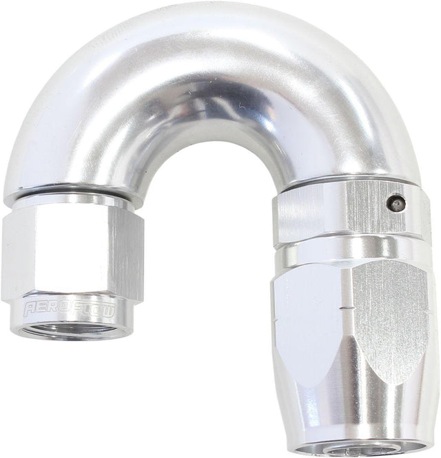 Aeroflow 550 Series Cutter Style One Piece Swivel 180° Stepped Hose End -6AN to -8 Hose (AF556-08-06S) AF556-08-06S