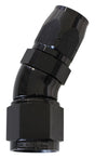 Aeroflow 550 Series Cutter Style One Piece Swivel 30° Stepped Hose End -10AN to -8 Hose (AF557-08-10BLK)