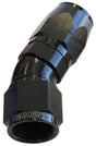 Aeroflow 550 Series Cutter One-Piece Full Flow Swivel 30° Hose End -12AN (AF557-12BLK)