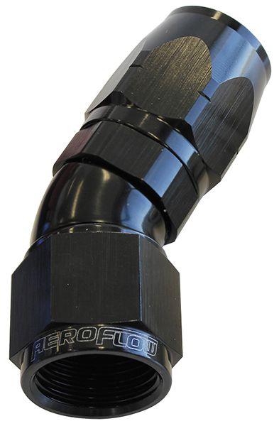 Aeroflow 550 Series Cutter One-Piece Full Flow Swivel 30° Hose End -16AN (AF557-16BLK) AF557-16BLK