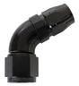 Aeroflow 550 Series Cutter Style One Piece Swivel 60° Stepped Hose End -8AN to -6 Hose (AF558-06-08BLK) AF558-06-08BLK