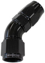 Aeroflow 570 Series PTFE 45° Hose End -16AN (AF572-16DBLK) AF572-16DBLK