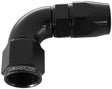 Aeroflow 570 Series PTFE 90° Hose End -6AN (AF573-06DBLK) AF573-06DBLK