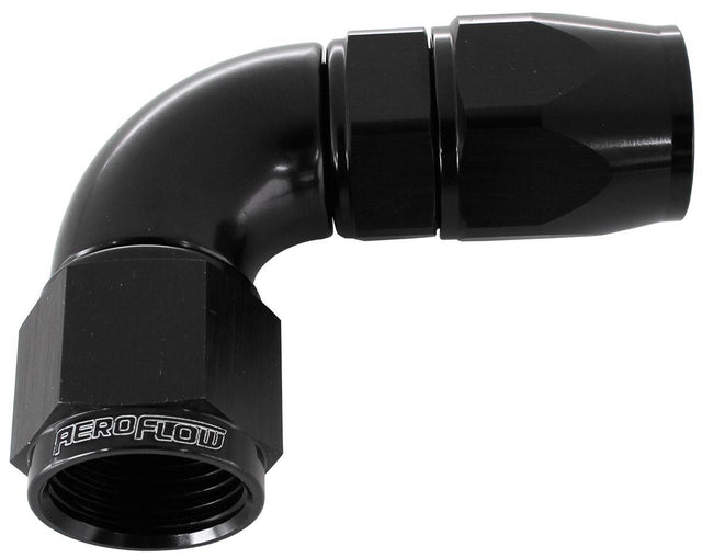 Aeroflow 570 Series PTFE 90° Hose End -8AN (25 Pack) (AF573-08DBLK-25) AF573-08DBLK-25