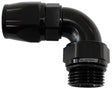 Aeroflow 90° ORB Male Swivel PTFE (Teflon®) Hose End -10 ORB to -10AN (AF583-10-10DBLK) AF583-10-10DBLK