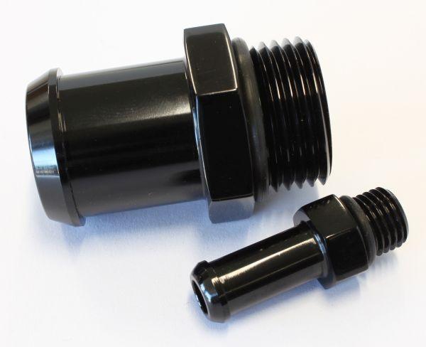 Aeroflow Replacement Fittings for VX/VY Commodore Radiator Overflow Tanks (AF59-1024BLK)