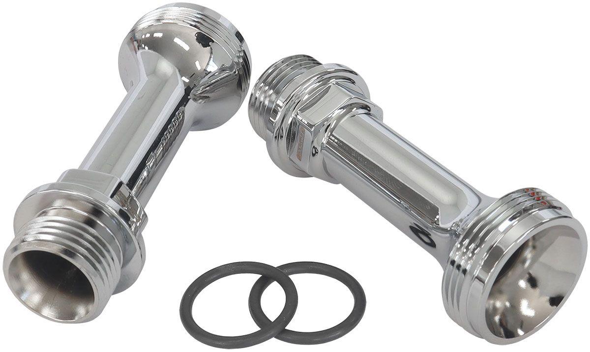 Aeroflow Replacement Billet Adjustable Fuel Log Legs Suit Adjustable Fuel Log (AF64-2037), -8ORB for Holley Carburettors, Chrome Finish (AF59-2136C) AF59-2136C