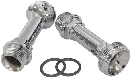 Aeroflow Replacement Billet Adjustable Fuel Log Legs Suit Adjustable Fuel Log (AF64-2037), -8ORB for Holley Carburettors, Chrome Finish (AF59-2136C) AF59-2136C