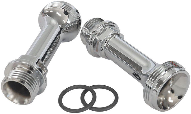 Aeroflow Replacement Billet Adjustable Fuel Log Legs Suit Adjustable Fuel Log (AF64-2037), -8ORB for Holley Carburettors, Chrome Finish (AF59-2136C) AF59-2136C