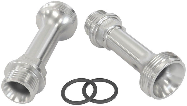 Aeroflow Replacement Billet Adjustable Fuel Log Legs Suit Adjustable Fuel Log (AF64-2037), -8ORB for Holley Carburettors, Silver Finish (AF59-2136S) AF59-2136S