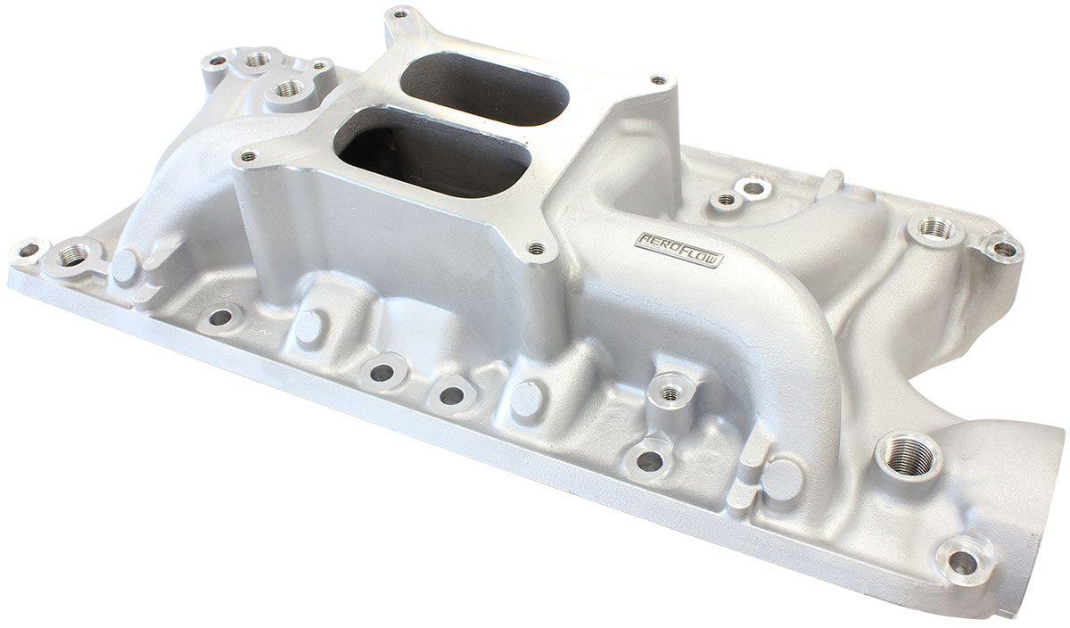 Aeroflow SB Ford 289-302 Windsor Street Dual Plane Intake Manifold, Natural Cast Finish (AF6010-2000) AF6010-2000