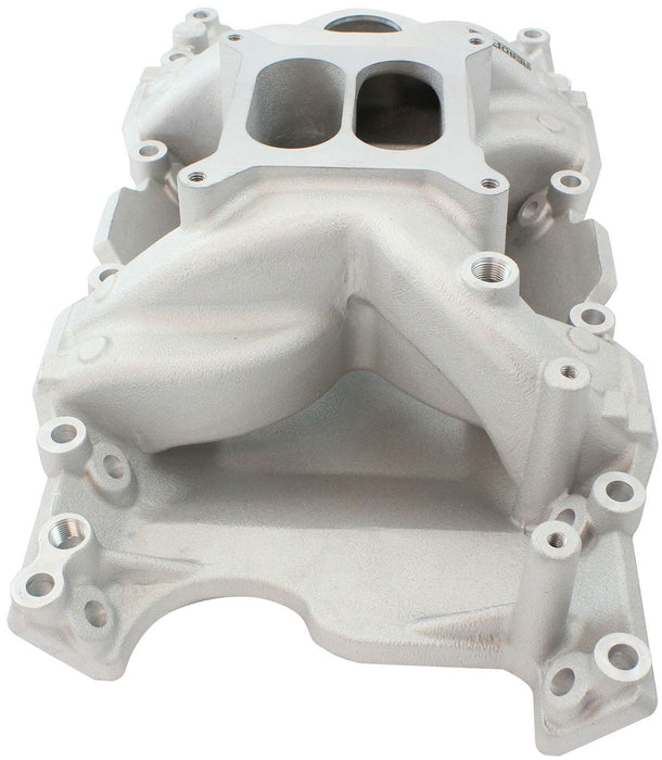 Aeroflow Small Block Chrysler Air Gap Dual Plane Intake Manifold, Natural Cast Finish (AF6010-3005)