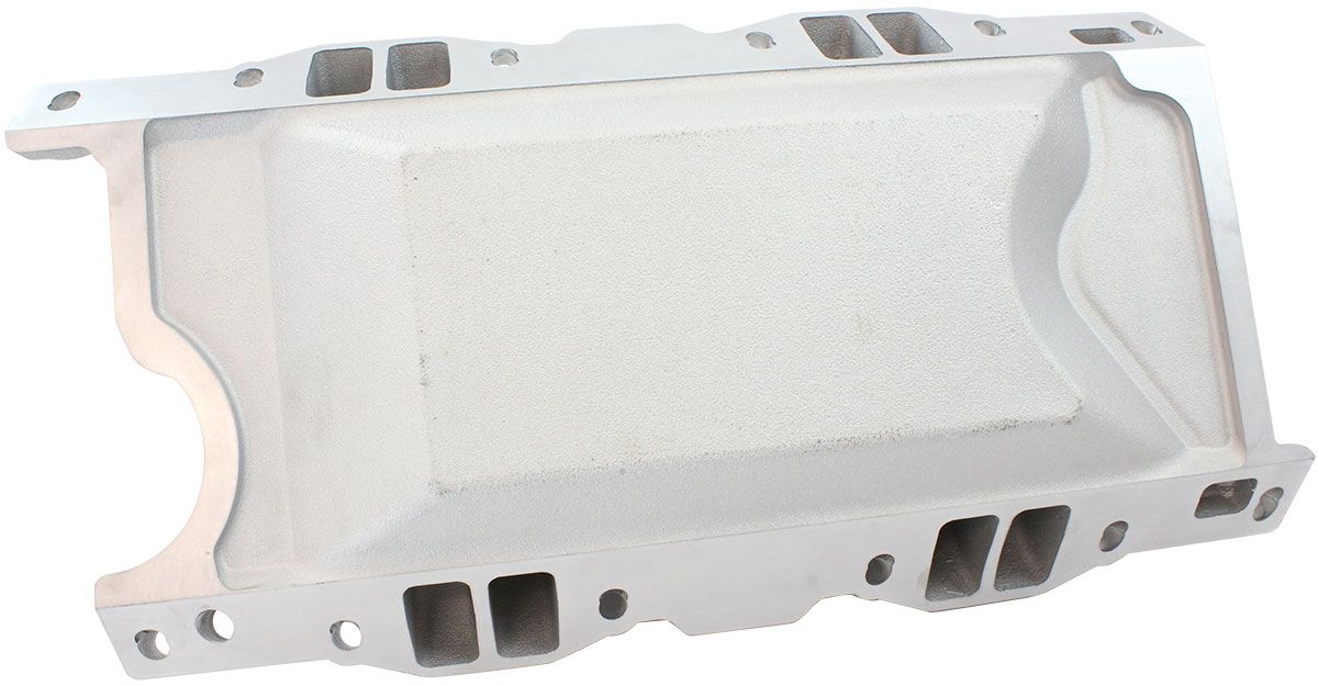 Aeroflow Small Block Chrysler Air Gap Dual Plane Intake Manifold, Natural Cast Finish (AF6010-3005)