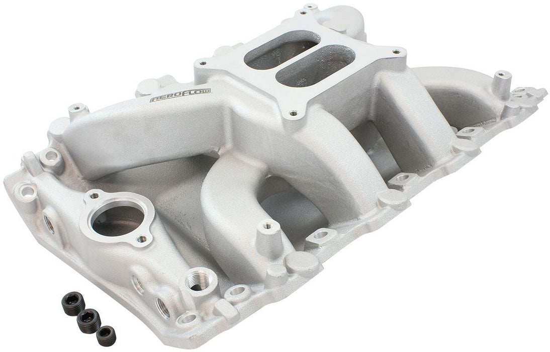 Aeroflow Holden 304 Air Gap Dual Plane Non EFI Intake Manifold, Natural Cast Finish (AF6010-4000)