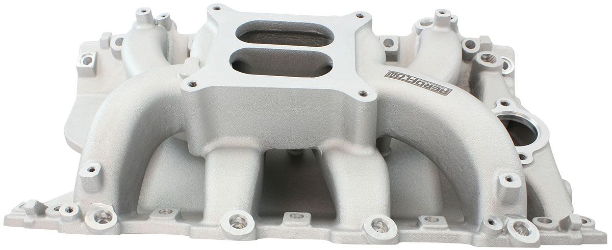 Aeroflow Holden 304 EFI Air Gap Dual Plane Intake Manifold, Natural Cast Finish (AF6010-4003)