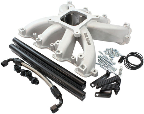 Aeroflow GM LS Cathedral Port Carburettor Street Single Plane EFI Intake Manifold, Natural Cast Finish (AF6050-5000) AF6050-5000