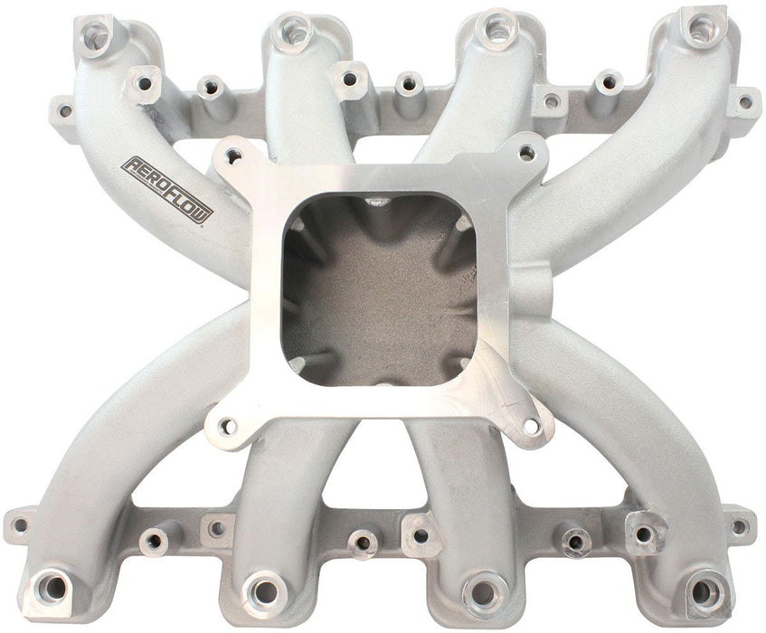 Aeroflow GM LS Cathedral Port Carburettor Street Single Plane EFI Intake Manifold, Natural Cast Finish (AF6050-5000)