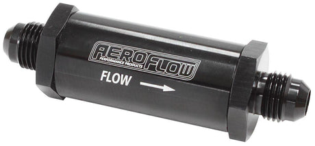 Aeroflow -6AN Turbo Inline Oil Filter 30 Micron (AF607-06BLK) AF607-06BLK