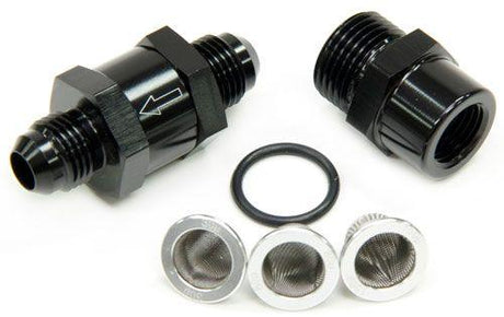 Aeroflow Inline Fuel & Oil Filter -8AN (AF608-08BLK) AF608-08BLK