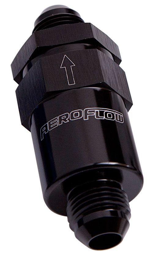 Aeroflow 30 Micron Billet Fuel Filter -6AN (AF609-06BLK) AF609-06BLK
