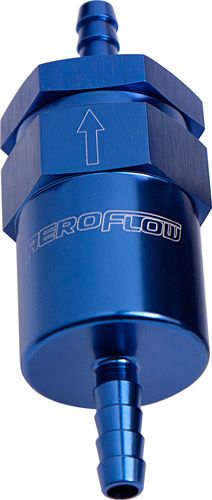 Aeroflow 30 Micron Billet Fuel Filter 1/2" Barb (AF610-08)