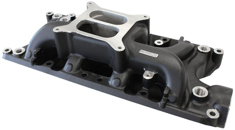 Aeroflow SB Ford 289-302 Windsor Air Gap Dual Plane Intake Manifold, Black Finish (AF6210-2001) AF6210-2001