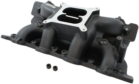 Aeroflow Ford 351 Cleveland Air Gap Dual Plane Intake Manifold, Black Finish (AF6210-2002) AF6210-2002