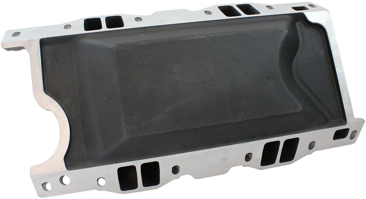 Aeroflow Small Block Chrysler Air Gap Dual Plane Intake Manifold, Black Finish (AF6210-3005)