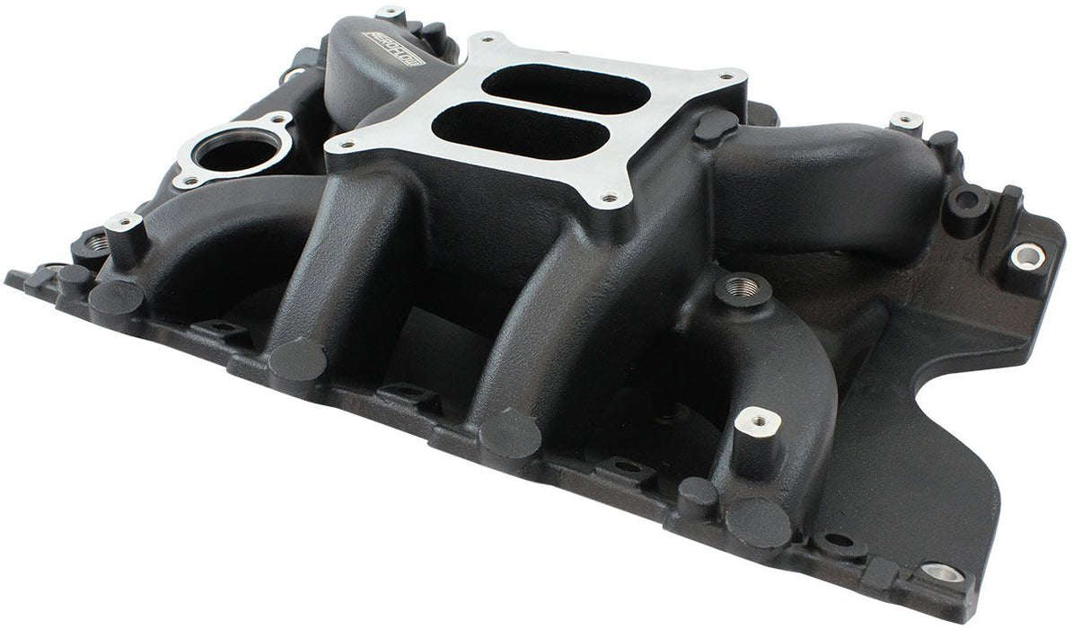 Aeroflow Holden 304 Air Gap Dual Plane Intake Manifold, Black Finish (AF6210-4000)