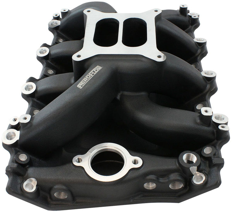 Aeroflow Holden 304 EFI Air Gap Dual Plane Intake Manifold, Black Finish (AF6210-4003)