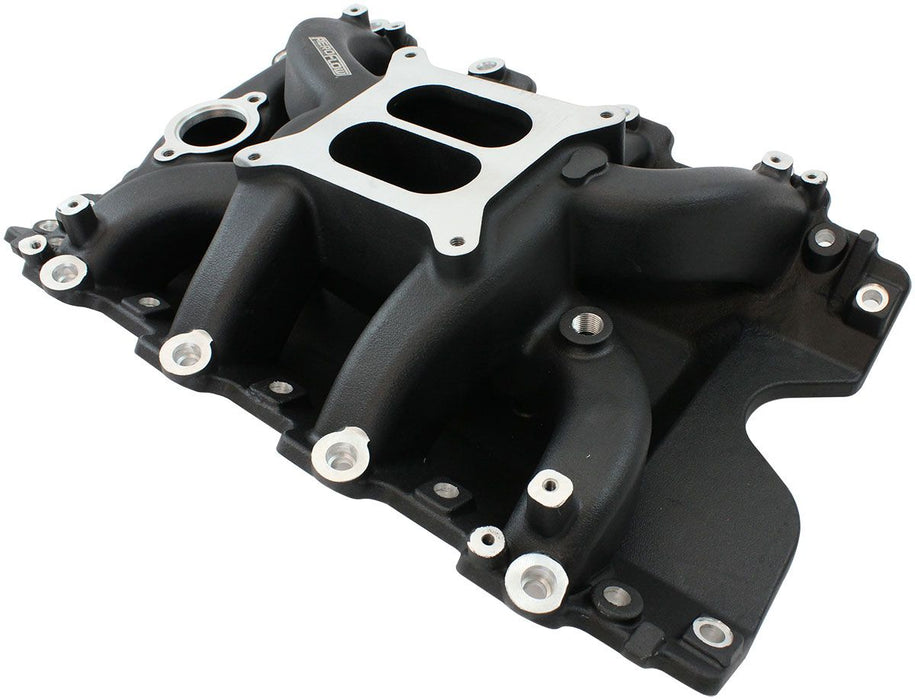 Aeroflow Holden 304 EFI Air Gap Dual Plane Intake Manifold, Black Finish (AF6210-4003)