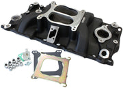 Aeroflow SB Chev Classic Dual Plane Intake Manifold, Black Finish (AF6211-1000)