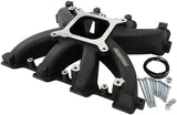 Aeroflow GM LS Cathedral Port Carburettor Street Single Plane Non-EFI Intake Manifold, Black Finish (AF6240-5000) AF6240-5000