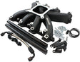 Aeroflow GM LS Cathedral Port Carburettor Street Single Plane EFI Intake Manifold, Black Finish (AF6250-5000) AF6250-5000