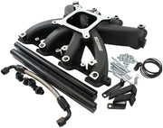 Aeroflow GM LS Cathedral Port Carburettor Street Single Plane EFI Intake Manifold, Black Finish (AF6250-5000) AF6250-5000