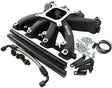 Aeroflow GM LS Rectangle Port Carburettor Street Single Plane EFI Intake Manifold, Black Finish (AF6250-6000) AF6250-6000
