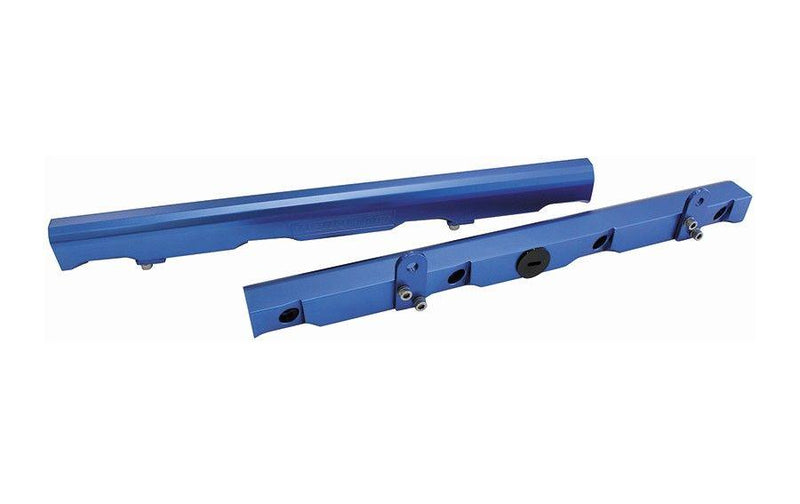 Aeroflow GM LS2, LS3 Billet EFI Fuel Rails - Blue (AF64-2006) AF64-2006
