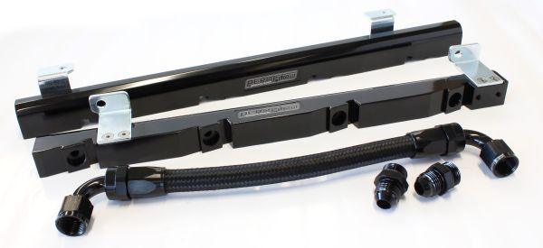 Aeroflow Holden 304-355 V8 Billet EFI Fuel Rails - Black (AF64-2008BLK) AF64-2008BLK