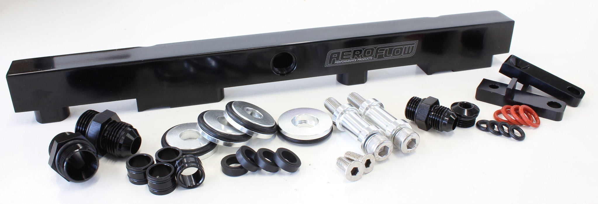 Aeroflow Nissan S13 SR20 Billet EFI Fuel Rail - Black (AF64-2009BLK)