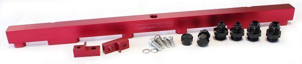 Aeroflow Nissan RB26 Billet EFI Fuel Rail - Red (AF64-2011R)