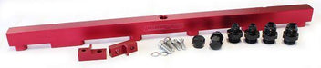 Aeroflow Nissan RB26 Billet EFI Fuel Rail - Red - Automotive - Fast Lane Spares