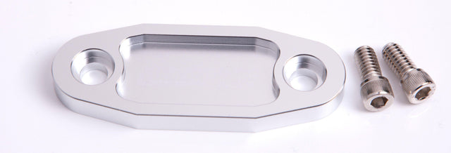 Aeroflow Billet Fuel Pump Block-Off Plate - Silver (AF64-2020S) AF64-2020S