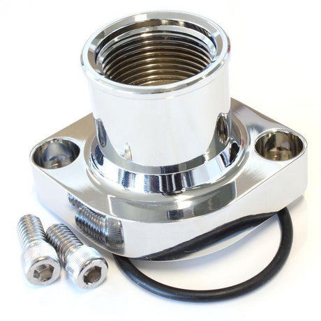 Aeroflow Ford Cleveland Billet Thermostat Housing - Chrome (AF64-2021C) AF64-2021C