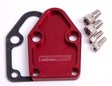 Aeroflow Billet Fuel Pump Block-Off Plate - Red (AF64-2028R) AF64-2028R