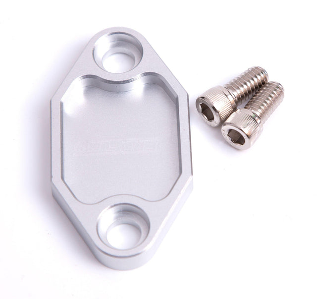 Aeroflow Billet Fuel Pump Block-Off Plate - Silver (AF64-2029S) AF64-2029S
