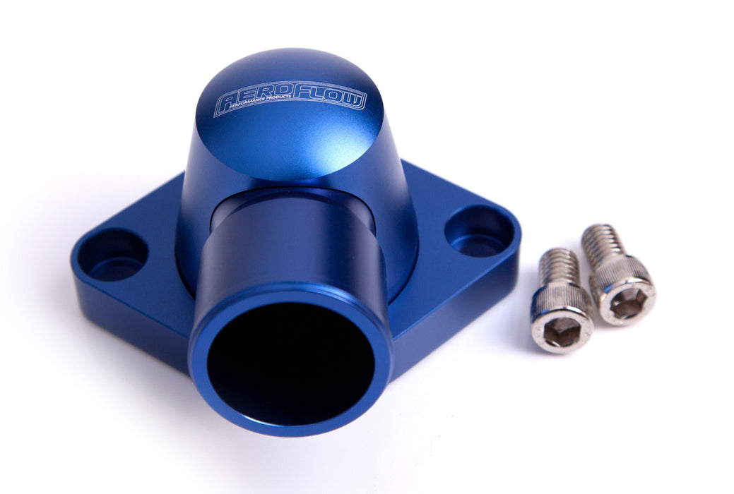 Aeroflow Billet Thermostat Housing - Blue (AF64-2034)