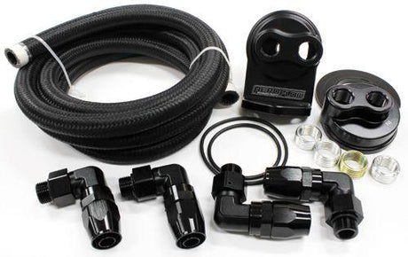 Aeroflow Single Billet Oil Filter Remote Mount Kit (AF64-2042) AF64-2042