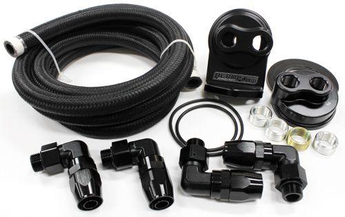 Aeroflow Single Billet Oil Filter Remote Mount Kit (AF64-2042) AF64-2042